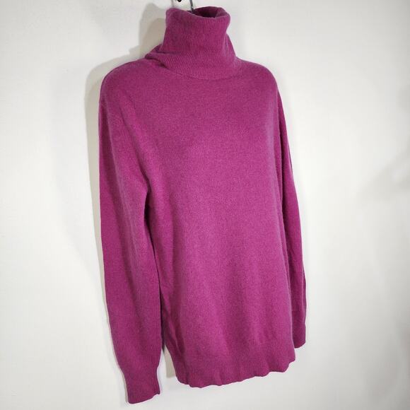 Herman Geist Womens Sweater Size Medium Turtleneck Lambswool Angora Blend Career - Picture 4 of 7
